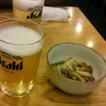 Torimasu - ビールと突き出し