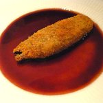 アロマフレスカ - 子持ち鮎の黄金揚げ　赤ワインソース