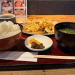 銭函バーベキュー - ジンギスカン定食全景