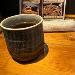 銭函バーベキュー - 冷たいお茶、おしぼり