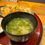 銭函バーベキュー 銀座店 - 味噌汁　青さ海苔入り