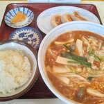 らーめん大八 - 雷ラーメン定食1,350円