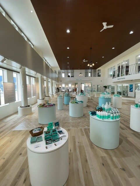 ハッカで有名な北見でミントソフトクリームを。 : 北見ハッカ通商 本社内直営ショップの写真