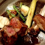 デトレゾン - 仔羊（キャレダニョー）グリル♡炭火で焼いていらっしゃるのでしょうか‥香りが素晴らしいです♪