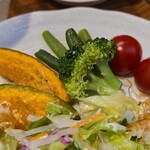 キッチン ブルー グローブ - 野菜でいただきます