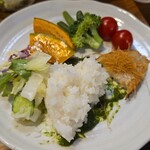 キッチン ブルー グローブ - 再びワンプレート