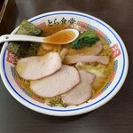 とら食堂 - 焼豚ワンタン麺 大盛