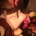 夜空のジンギスカン - 油吸うやつ！