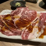 札幌焼肉 いつもここ - 北海道ハーブ牛焼きしゃぶカルビ　1180円