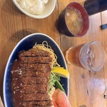 鹿鳴茶流　入舩 - ライチティーと味噌汁、ライスが付いてます