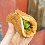 麻布十番 紀文堂 - ワッフル(抹茶クリーム)