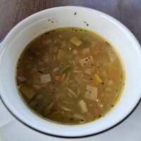 ダイニング ブルーム(軽井沢浅間プリンスホテル) - 本日のスープ（白いミネストローネ）