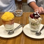 渡辺料理店 - ・白桃コンポート ベルベーヌブランマンジェ 1,400円/税込
      ・ヌガーグラッセ 1,000円/税込