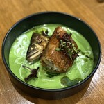 渡辺料理店 - ・長良川 天然アユ コンフィ 大葉ヴィシソワーズ 3,200円/税込