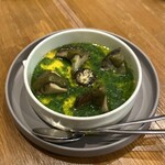 渡辺料理店 - ・エゾアワビ ベーコンフラン 肝と生のり 3,000円/税込