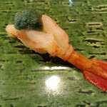 鮨 波づき - ボタンエビ