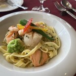 ムッシュ - 魚介のフィットチーネ