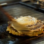 大正お好み屋 ままま - ひゃっ！！マヨネーズ！！ドドンパッ！ (º ﾛ º๑)