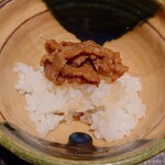 日本料理 柳燕 - 牛肉の時雨煮で