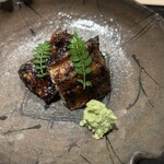 くろ﨑 - 博多湾の天然鰻　３品目でこの鰻、もうメイン級です