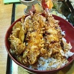Teuchi Soba Fujiya - 私の超お勧めの天丼。タレの味付けが絶品です！！！