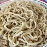 ラーメン もっけだの - 『赤唐味噌中華ニンニク(食べるラー油つき)』の天地返し