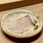 すしやのたい悟 - お隣さん、mさんご注文の平目薄造り