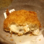 こころや - 真鯛のクリームコロッケ断面アップ