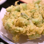 みっちゃんそば - かき揚げ にら＠税込270円