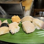 寿司処　若駒 - 1番左はクラゲ
