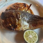 石葉 - 朝食）鰺の干物