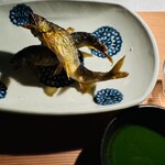 石葉 - 焼き物（鮎、蓼酢）