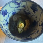 石葉 - 朝食）茄子とゴーヤ炊き合わせ