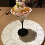 ル ポタジェ - ツレ、桃パフェ