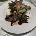 イタリアンレストランアンジェロ - 仔羊のガーリックハーブソテー