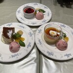 イタリアンレストランアンジェロ - デザート3種