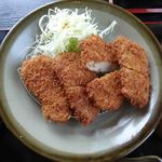 Chiduru - ヒレカツ定食写真はＢ（200ｇ＝4枚）1620円ヒレカツ定食Ａ（150ｇ＝3枚）1080円　　計算してみると1枚（50ｇ）540円