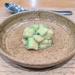 La Stalla - ゆずもファームさんの水ナス。多分スーパーで買ってもこの味ではないんだよね