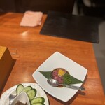 遠野ジンギスカン酒場 よし田 - ラムのユッケ