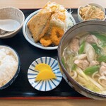 つるつるうどん かど嶋や - 鶏南蛮うどんランチ