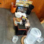 長浜ラーメン博多屋 - テーブルのトッピングは豊富