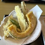 蕎麦処 うさぎ庵 - 天ぷら５種