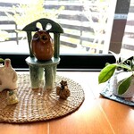 蕎麦処 うさぎ庵 - 陶芸の小物はご主人の作品