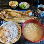 定食あさひ - 岩手焼魚定食（ほっけ）