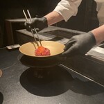 西麻布 焼肉 X - 但馬玄　ユッケ