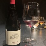 西麻布 焼肉 X - ペアリング5杯目　フリーマン・ピノ・ノワール