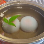 若狭鯖街道熊川宿　勘兵衛茶屋 - くずまんじゅう