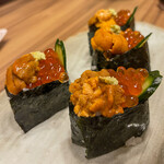 銀寿司 - うにといくら