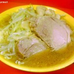 ラーメン二郎 - 小ラーメン麺少なめ 「ニンニクアブラ」(700円) 2014/04