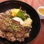 アオシマ - ステーキ丼￥１０００